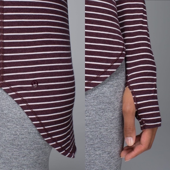 Lululemon Yogini 5 Year Long Sleeve Tee Stripes - Picture 4 of 7